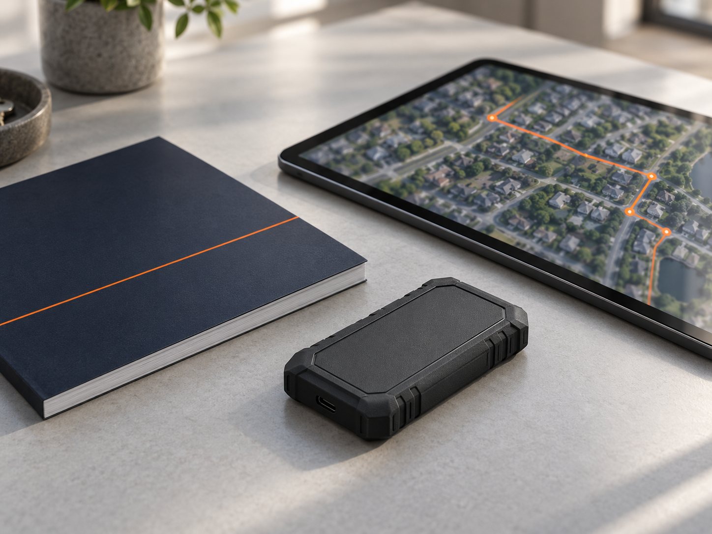 Project record delivered on a physical drive with digital access